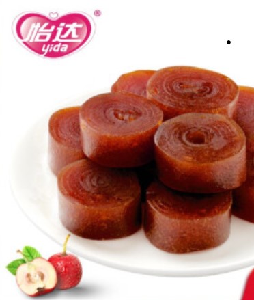 A043 - 300g (10.58 Oz) Yida Haw Fruit Leather Rollups - All-natural Flavors( ONE PACK 10.58 OZ, 300 G)